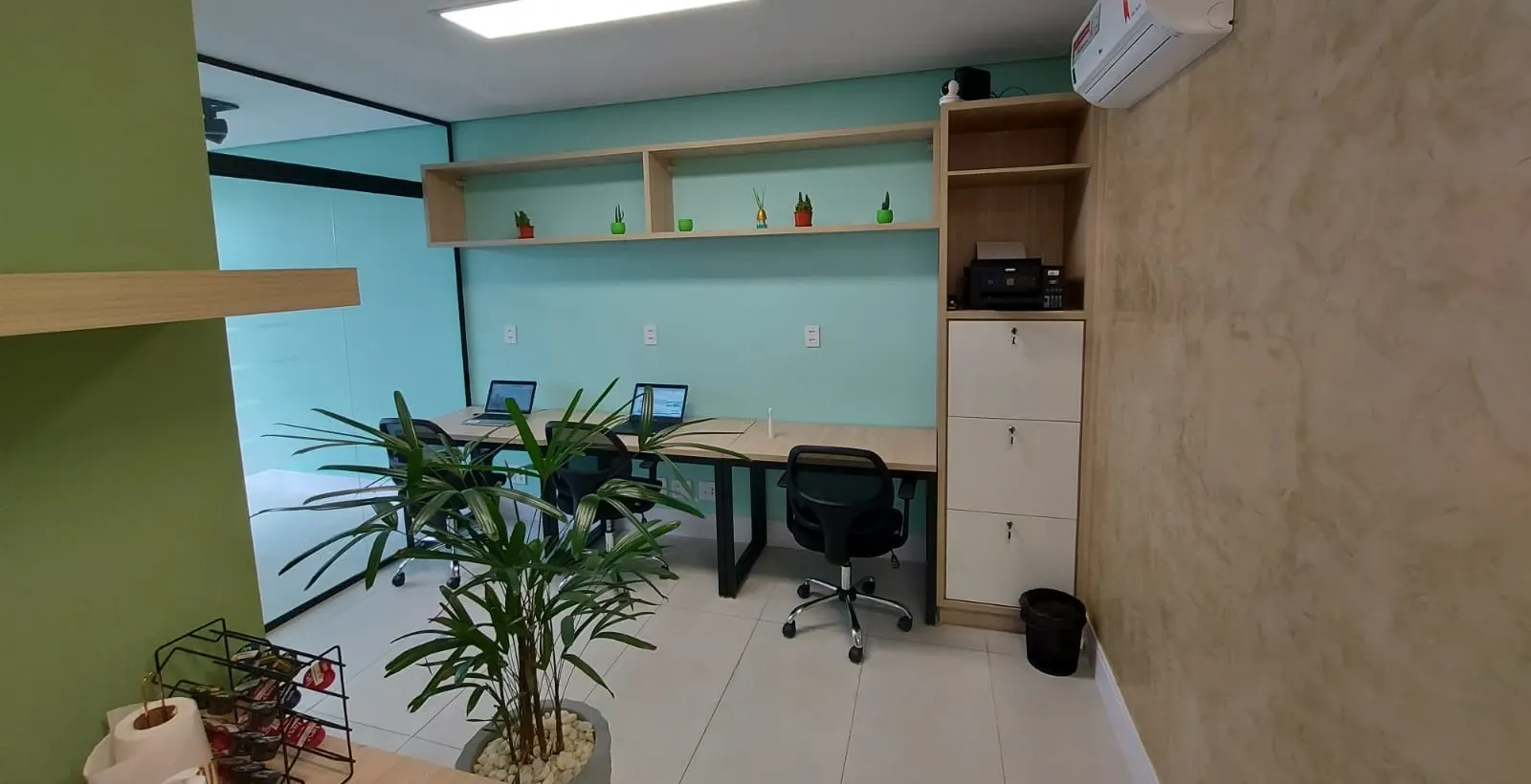 Interior do WeShare - Escritorio privativo no Jardim Aquarius